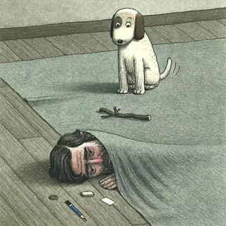 Логотип @sobakam - собака мелані.