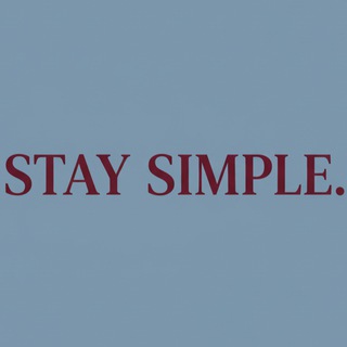 Логотип @staysimple_channel - Stay simple