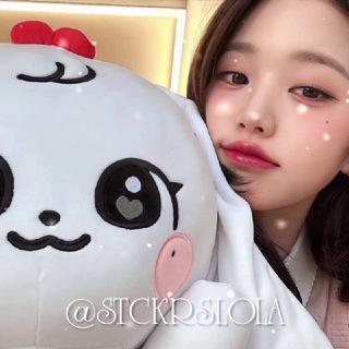 Логотип @stckrslola - stickers by lola