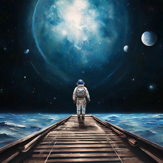 Логотип @step_into_space - Шаг в Космос ✨🚀🌕