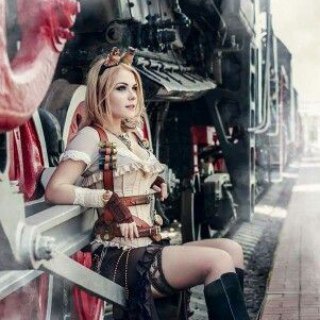 Логотип @stm_grl - Steampunk Girl