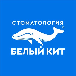 Логотип @stom_belkit_chat - Чат со стоматологией «Белый Кит». 🐳