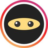 Логотип @storyninjabot - Story Ninja Bot