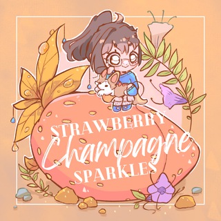 Логотип @strawberrychampagn - Strawberry champagne sparkles!🥰
