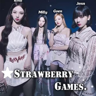 Логотип @strawberrygame1s - ミ𝐒𝐓𝐑𝐀𝐖𝐁𝐄𝐑𝐑𝐘 𝐆𝐀𝐌𝐄𝐒.
