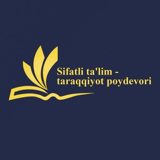 Логотип @sttp_uz - Sifatli ta'lim - taraqqiyot poydevori
