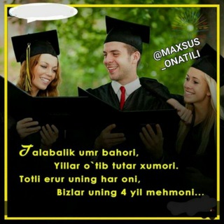 Логотип @talaba2020lar - 👨‍🎓👩‍🎓BO‘LAJAK TALABALAR 2020👩‍🎓👨‍🎓