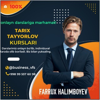 Логотип @tarix_farrux_halimboyev - TARIXCHILAR | Farrux Halimboyev