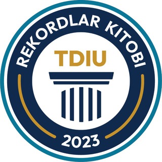 Логотип @tdiu_rekordlar - TDIU rekordlar kitobi