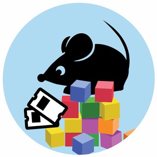 Логотип @teatrdetyam - Театральная мышь. Kids.