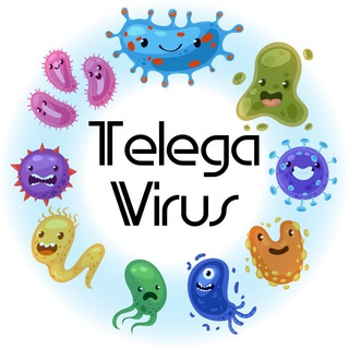 Логотип @telegamicrobica - Telega Virus