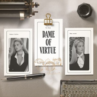 Логотип @thedovez - The Dove, Dame Of Virtue.