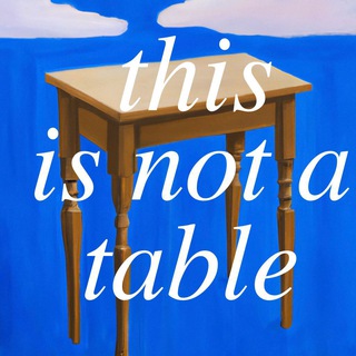 Логотип @thisisnotatable - табличный дизайн