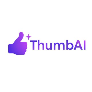 Логотип @thumbonlai - ThumbAI - Thumbnail Generator UpWork / Fiverr / YouTube / Instagram / TikTok