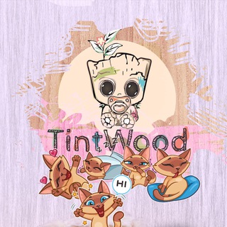 Логотип @tint_wood_uz - Домики для кошек TintWood🌿