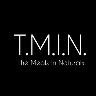 Логотип @tmin_food - T.M.I.N. Доставка еды, вегетарианские обеды, торты на заказ, веган колбаса, прасад, полуфабрикаты, постная еда.