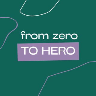 Логотип @toherofromzero - FROM ZERO TO HERO