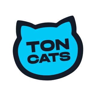 Логотип @toncats_tg - TON Cats 💎🐈‍⬛