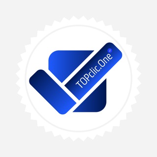 Логотип @topcliconetelegram - Promotion Telegram TOPclic.One