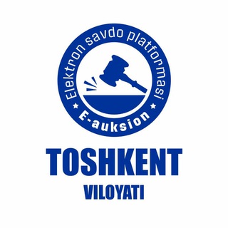 Логотип @toshvileauksion - E-auksion_Toshkent_viloyat