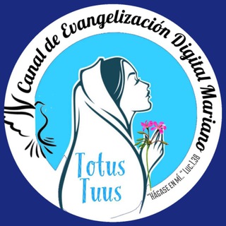 Логотип @totustuus_mariae - CANAL TOTUS TUUS MARIAE 🌹
