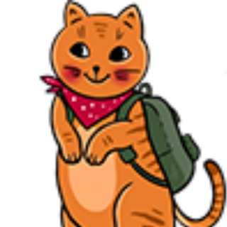 Логотип @travelerkotik - Путешествия для экономных Котиков от VeniVidi.ru