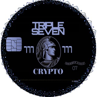 Логотип @triplesevevcrypto - "777" CRYPTO (RU)