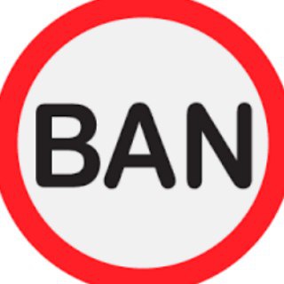 Логотип @trumpban - Trump BAN