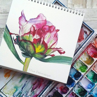 Логотип @tsvetochniy_art - 🌸 ЦВЕТОЧНЫЙ АРТ | Вдохновение для художников | Рисование 🌸
