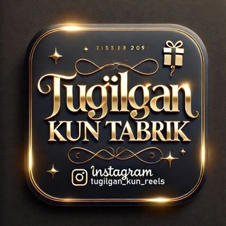 Логотип @tugilgan_kun_reels - Tugʻilgan kun tabriklari