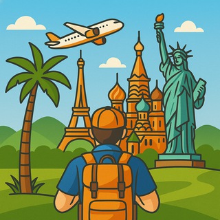 Логотип @TurizmOtdyhPuteshestviya - Планета Отдыха - туризм, путешествия, лайфхаки, советы, страны, мир, отпуск, поездки, туры, достопримечательности, тревел