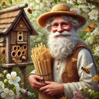 Логотип @uaosmii - Бджілка Осмія - улюблениця садів