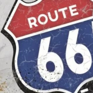 Логотип @us_route66 - Route 66. 🚔 News from the roads of America.🗽