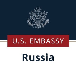 Логотип @usembrussia - Посольство США в России