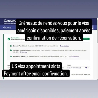 Логотип @usvisaslotts - US visa appointment slots