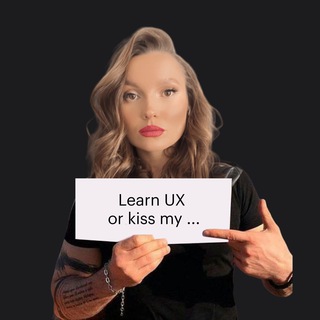 Логотип @ux_with_love - Learn UX or kiss my … — про UX от бывалой