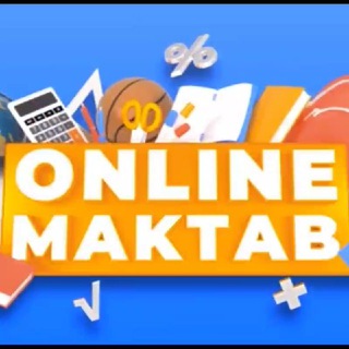 Логотип @uzeduonlinemaktab - Online Maktab | Rasmiy kanal |