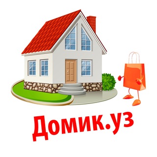 Логотип @v_dom_uzb - Домик.уз 🏠