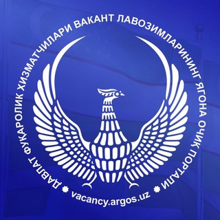 Логотип @vacancy_argos - Vacancy.argos.uz | Vakansiyalar portali