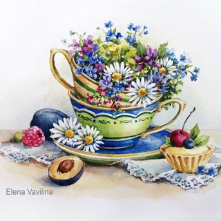 Логотип @vavilinaelena - Elena Vavilina watercolor artist