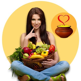 Логотип @vegetarianrecept - Вегетарианские рецепты ❤️ Приготовим с любовью!