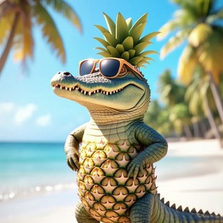 Логотип @veselkroko - Весёлый крокодил🐊