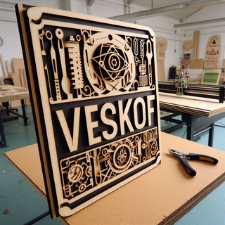 Логотип @veskof - VESKOF | Дерево & Стиль