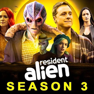 Логотип @vf_resident_alien - 🇫🇷 RESIDENT ALIEN VF FRENCH Saison 3 2 1 INTEGRALE