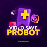 Логотип @videosaveprobot - Video Save Pro | Instagram TikTok Downloader