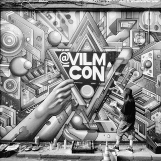 Логотип @vilm_con - ویلم‌ کون