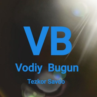 Логотип @vodiy_bugun_tezkor_uz - Vodiy_ Bugun