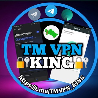 Логотип @vpntm_king - TM VPN KING CHAT