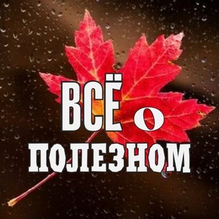 Логотип @vse_o_poleznom - 🍁 ВСЁ О ПОЛЕЗНОМ