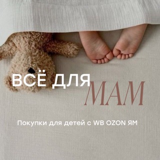 Логотип @vsedlymam - 🧸Все для мам — покупки для детей с WB OZON ЯМ|